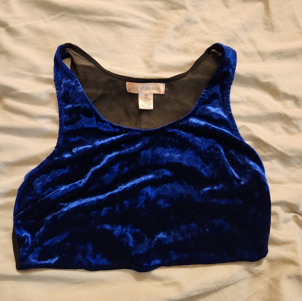 URBAN OUTFITTERS Velvet crop top